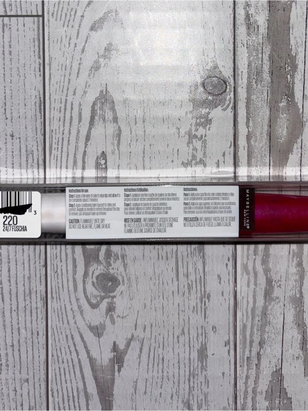 Maybelline SuperStay 24 Color Lipstick 220 24/7 Fuchsia New Sealed